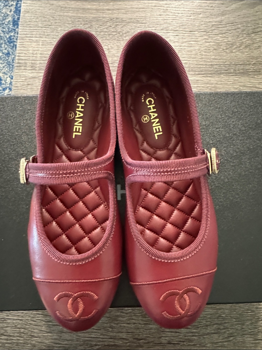 Chanel Fall/Winter Burgundy Mary Jane’s BNIB 36.5